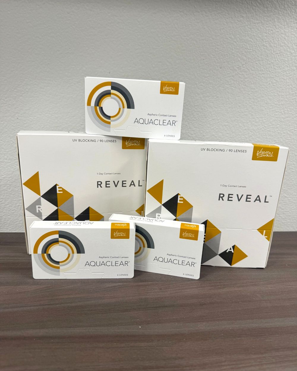 AquaClear and Reveal contact lenses stocked at Webb Eyecare.